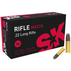 Náboj SK Ammunition 22LR Rifle Match LRN 2,59g/40grs Náboj SK Ammunition 22LR Rifle Match LRN 2,59g/40grs