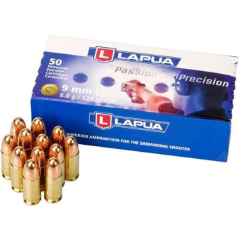 Náboj Lapua 9mm Luger FMJ 8,0g/124grs