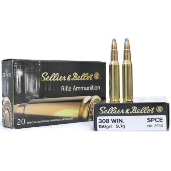 Náboj Sellier&Bellot 308 Win SPCE 9,7g/150grs