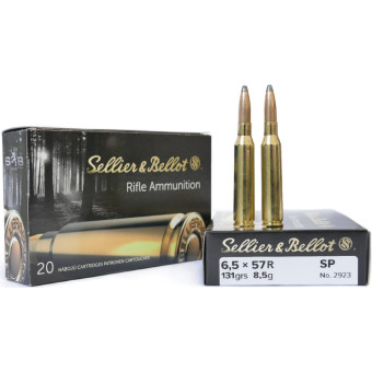 Náboj Sellier&Bellot 6,5x57R SP 8,5g/131grs