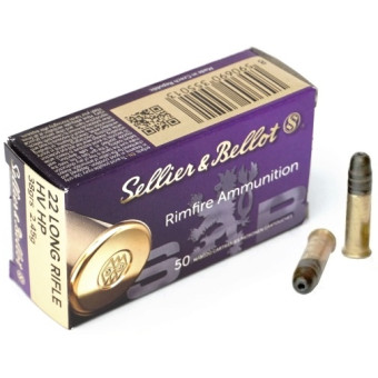 Náboj Sellier&Bellot 22LR HV HP LRN 2,45g/38grs