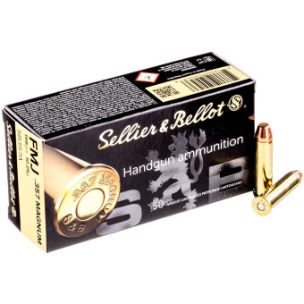 Náboj Sellier&Bellot 357 Magnum FMJ 10,25g/158grs Náboj Sellier&Bellot 357 Magnum FMJ 10,25g/158grs