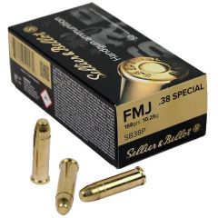 Náboj Sellier&Bellot 38 Special FMJ 10,25g/158grs Náboj Sellier&Bellot 38 Special FMJ 10,25g/158grs