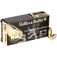 Náboj Sellier&Bellot 40S&W FMJ 11,7g/180grs Náboj Sellier&Bellot 40S&W FMJ 11,7g/180grs