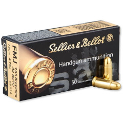Náboj Sellier&Bellot 7,65 Browning FMJ 4,75g/73grs
