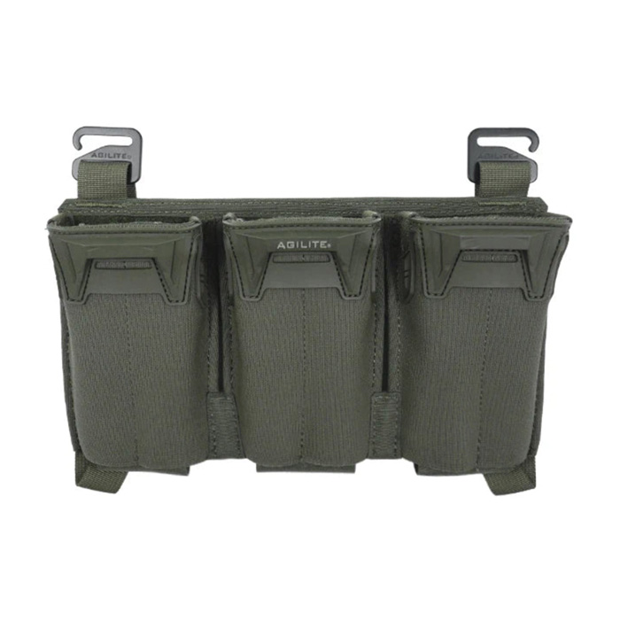 Puzdro na zásobníky Agilite Pincer Placard Multi-Caliber Triple Mag Pouch