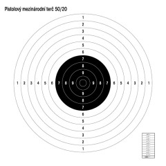 Medzinárodný pištoľový terč 50/20 Medzinárodný pištoľový terč 50/20