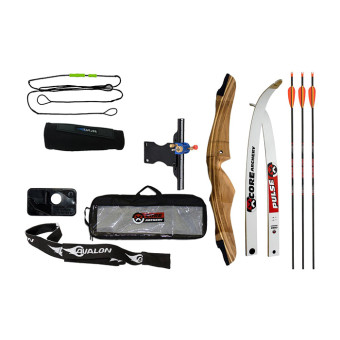 Reflexný luk Core Archery Pulse 62" s príslušenstvom pre začiatočníkov