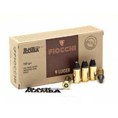 Náboj FIOCCHI 9 LUGER Duty FMJTC 100grs/6,5g Black Mamba Náboj FIOCCHI 9 LUGER Duty FMJTC 100grs/6,5g Black Mamba