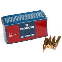 Náboj FIOCCHI 223 REMINGTON FMJ 3,56g/55grs Náboj FIOCCHI 223 REMINGTON FMJ 3,56g/55grs