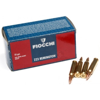Náboj FIOCCHI 223 REMINGTON FMJ 3,56g/55grs