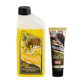 Vnadidlo na divú zver Vnadex Nectar kukurica 1 kg + vzorka zdarma AtraTar bukový decht 320 g