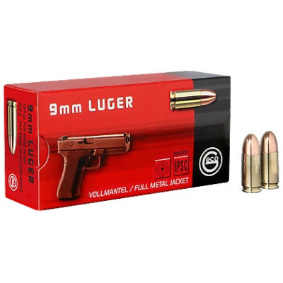 Náboj GECO 9mm Luger FMJ Tombak 8,0g