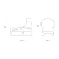 Kolimátor Hawke Reflex Sight Wide View 3 MOA Digital Control