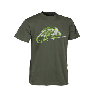 Tričko Helikon-Tex Chameleon Skeleton, Olive Green