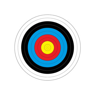 Papierový terč FITA 60 cm Papierový terč FITA 60 cm