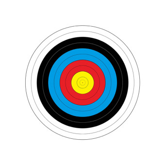 Papierový terč FITA 60 cm