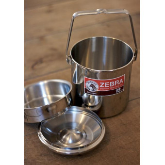 Ešus Zebra head loop handle pot 12 cm