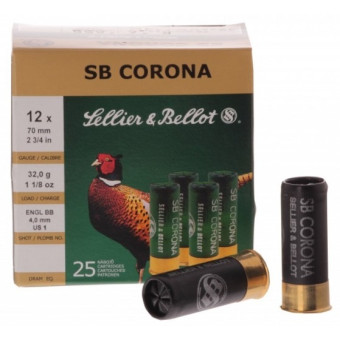 Brokové náboje Sellier&Bellot 12/70 Corona MB 32g / 4,0mm Brokové náboje Sellier&Bellot 12/70 Corona MB 32g / 4,0mm