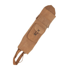 Tulec White Feather Traditional Quiver Water Brown