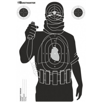 Papierový terč silueta Beast Hunter Terror