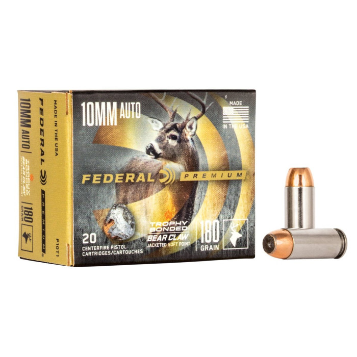 10mmAuto Federal Premium Trophy Bonded Bear Claw JSP 180gr/11,66g (P10T1)