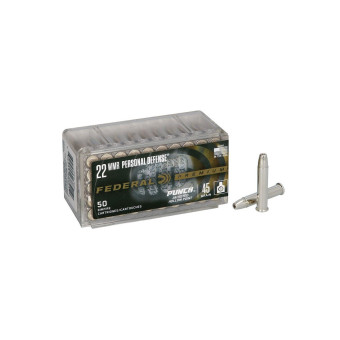 .22WMR Federal Premium Personal Defense Punch 45gr/2,92g JHP (PD22WMR1) .22WMR Federal Premium Personal Defense Punch 45gr/2,92g JHP (PD22WMR1)