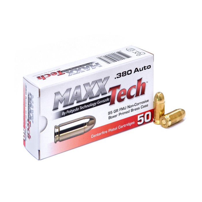 .380Auto MAXXTech 95gr/6,16g FMJ