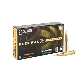 6,5 Creedmoor Federal Premium Gold Medal Sierra MatchKing HP140gr/9,07g (GM65CRD1) 6,5 Creedmoor Federal Premium Gold Medal Sierra MatchKing HP140gr/9,07g (GM65CRD1)