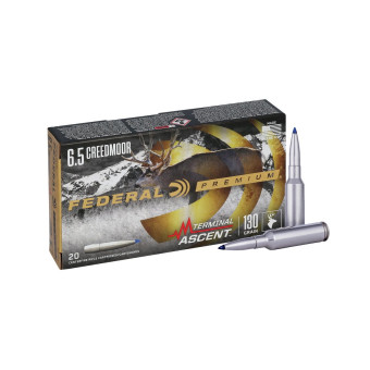 6,5 Creedmoor Federal Terminal Ascent 130gr/8,42g (P65CRDTA1) 6,5 Creedmoor Federal Terminal Ascent 130gr/8,42g (P65CRDTA1)