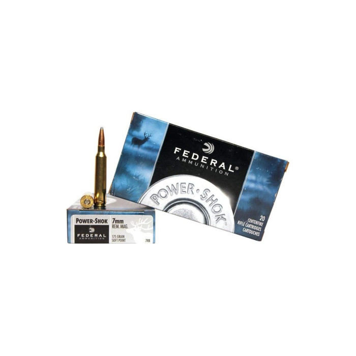 7mmRemMag. Federal Power-Shok 175gr/11,34g SP (7RB)