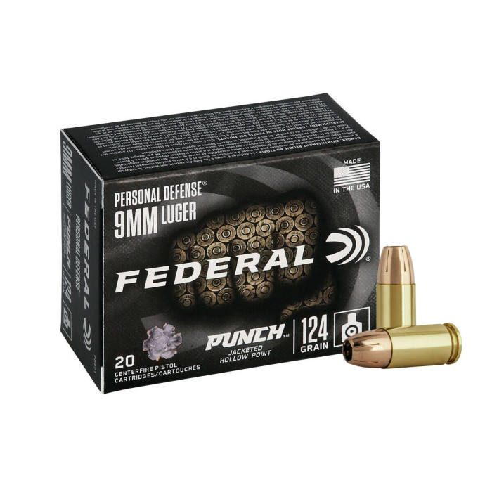 9mm Luger Federal Personal Defense Punch 124gr/8,04g JHP (PD9P1)
