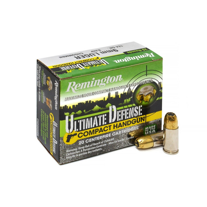 9mm Luger Remington Ultimate Defense Golden Saber Compact Handgun JHP 124gr/8,04g (28963)