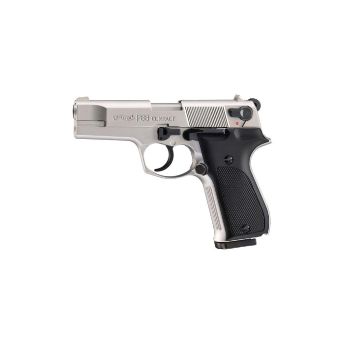 Pištoľ exp. Walther P88 Compact nickel, kal. 9mm P.A.K.