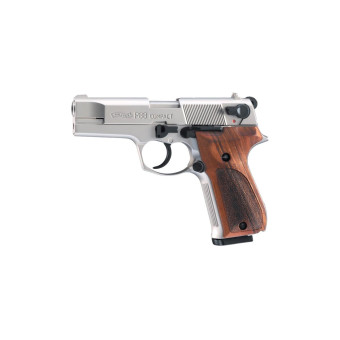 Pištoľ exp. Walther P88 Compact nickel/wood, kal. 9mm P.A.K.