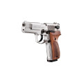 Pištoľ exp. Walther P88 Compact nickel/wood, kal. 9mm P.A.K.