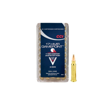 .17HMR CCI GamePoint 20gr/1,30g JSP (0052) .17HMR CCI GamePoint 20gr/1,30g JSP (0052)