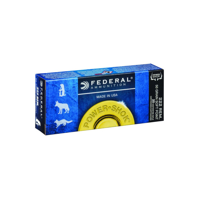 .222Rem. Federal Power-Shok 50gr/3,24g SP (222A)