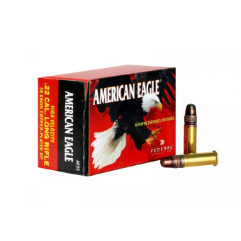 .22LR American Eagle 38gr/2,46g Copper-Plated HP, 40 ks (AE22) .22LR American Eagle 38gr/2,46g Copper-Plated HP, 40 ks (AE22)