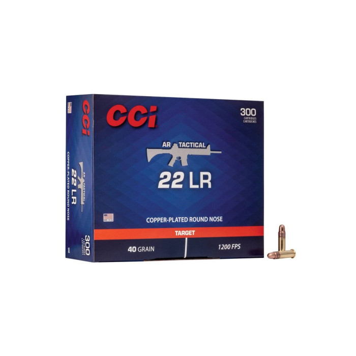 .22LR CCI AR Tactical 40gr/2,59g CPRN, 300 ks (956)