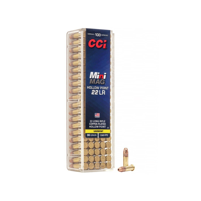 .22LR CCI Mini-Mag HP 36gr/2,33g Copper-Plated HP, 100 ks (0031)