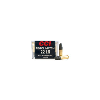 .22LR CCI Pistol Match 40gr/2,59g, 50 ks (0051)