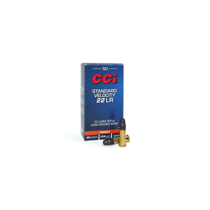 .22LR CCI Standard Velocity 40gr/2,59g LRN, 50 ks (0035EU)