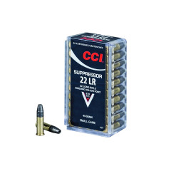 .22LR CCI Suppressor 45gr/2,92g LHP, 50 ks (957) .22LR CCI Suppressor 45gr/2,92g LHP, 50 ks (957)