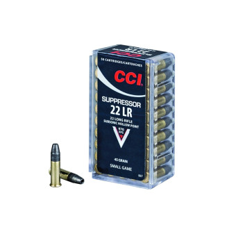 .22LR CCI Suppressor 45gr/2,92g LHP, 50 ks (957)