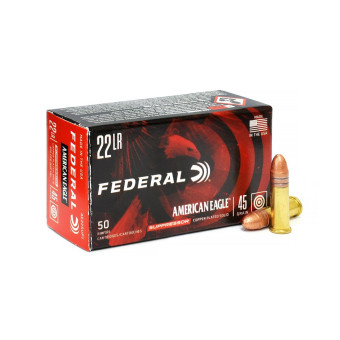 .22LR American Eagle Suppressor 45gr/2,92g CPRN, 50 ks (AE22SUP1)
