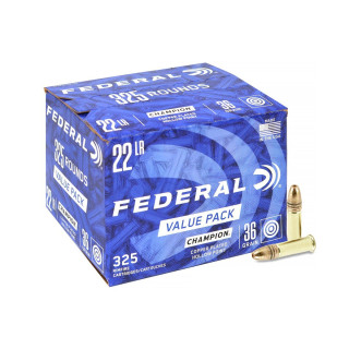 .22LR Federal Champion 36gr/2,33g Copper-Plated HP, 325 ks (725)