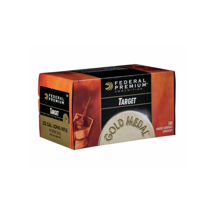 .22LR Federal Premium Gold Medal Target 40gr/2,59g Solid, 50 ks (711B)