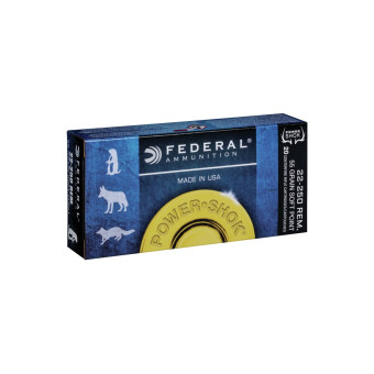 .22-250Rem. Federal Power-Shok 55gr/3,56g SP (22250A) .22-250Rem. Federal Power-Shok 55gr/3,56g SP (22250A)
