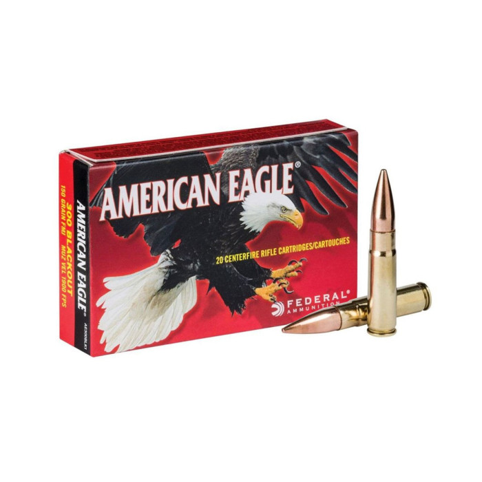 .300 AAC Blackout American Eagle 150gr/9,72g FMJ BT (AE300BLK1)